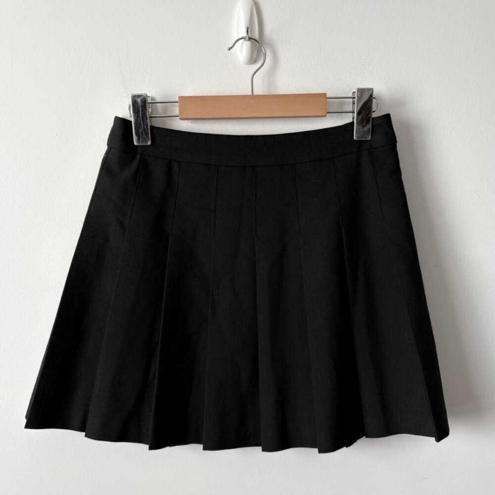 Aritzia Sunday Best Olive Micro Skirt Pleated High Rise Black Size 4 - Picture 3 of 6